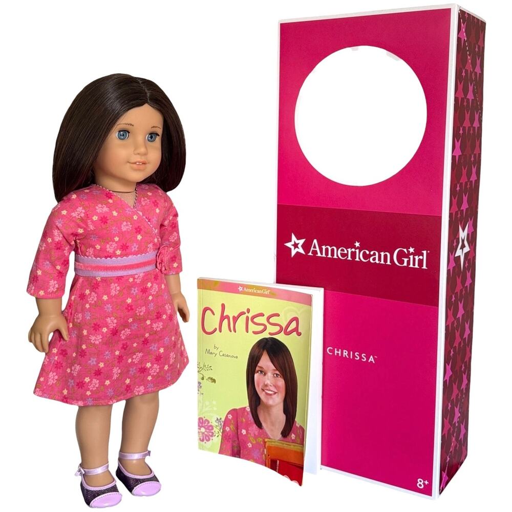 American Girl of the Year Chrissa Maxwell in Box with 4 Outfits